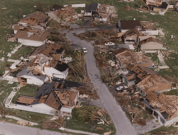 Les ravages de l'ouragan Andrew 1993 - ©Miami Herald